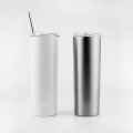 Blank Sublimation 20oz Stainless Steel Vacuum Travel Tumbler With PP Lid And Straw